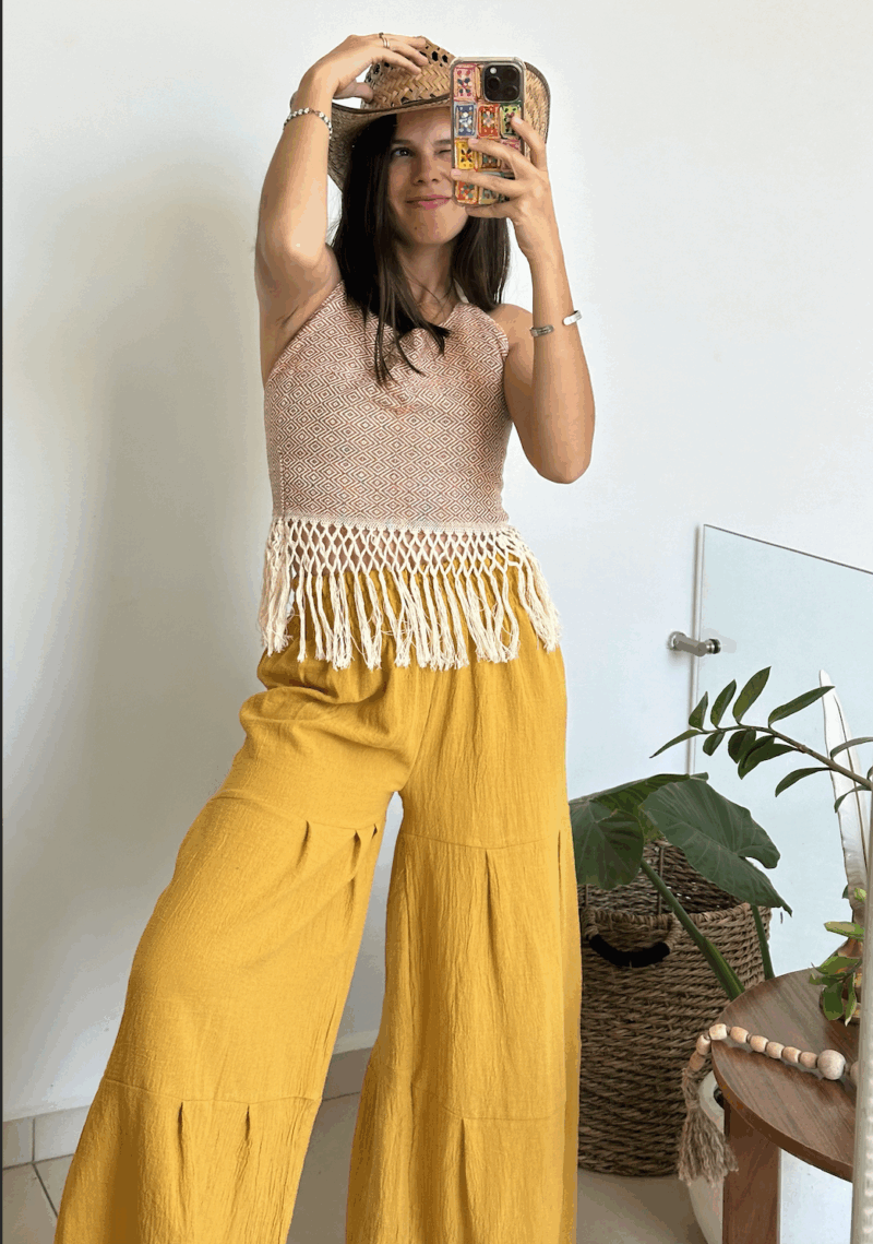 Pantalón Aura Mostaza